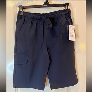 CHAPS Boys navy blue cargo shorts. School approved 10 Regular NWT